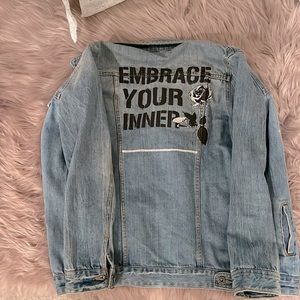 Denim oversized jacket